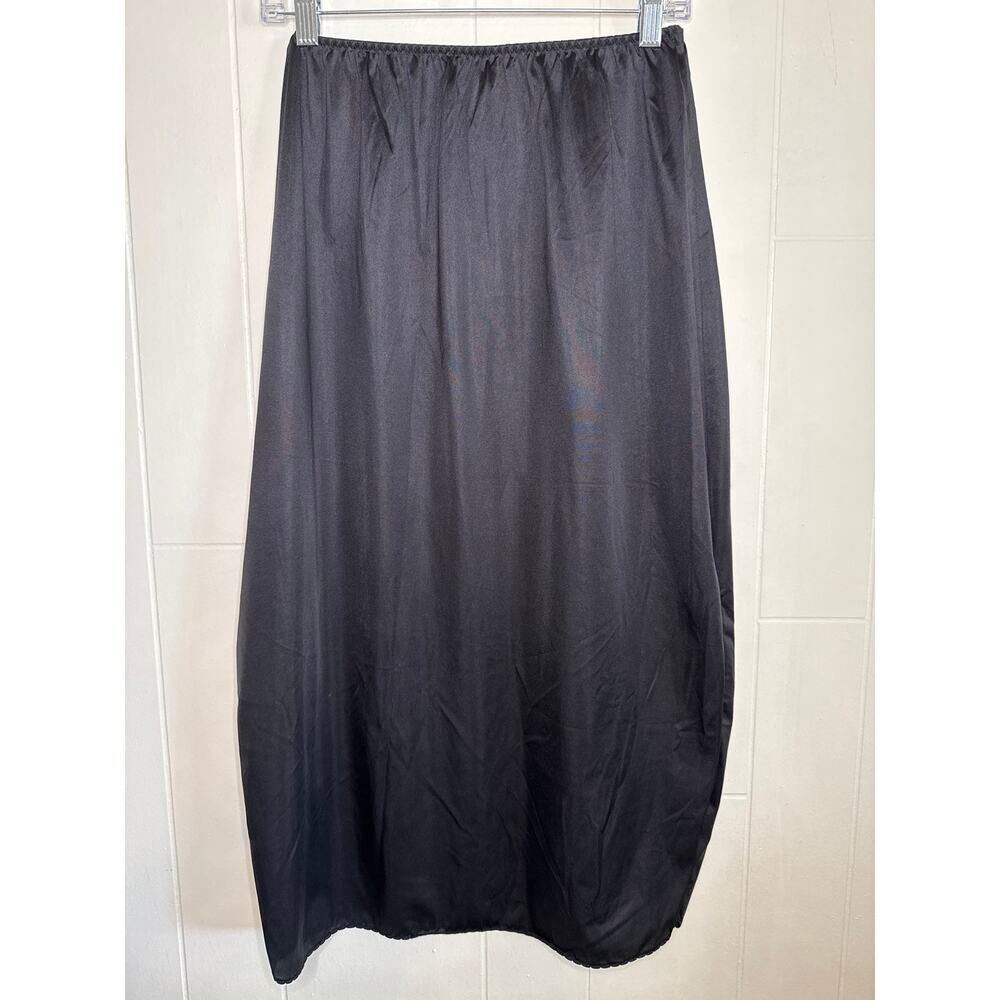 Vintage Vanity Fair black slip skirt